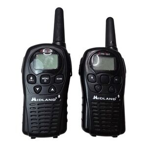 Midland X-Tra Talk Two Way Radio Walkie Talkie Pair Black LXT Series Handheld K1